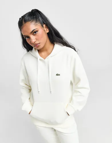 Lacoste Small Logo Hoodie - White - Womens