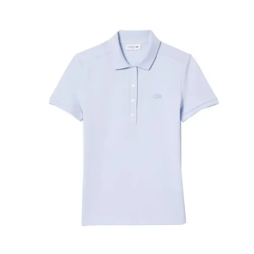 Lacoste , Stretch Cotton Polo Shirts ,Blue female, Sizes: