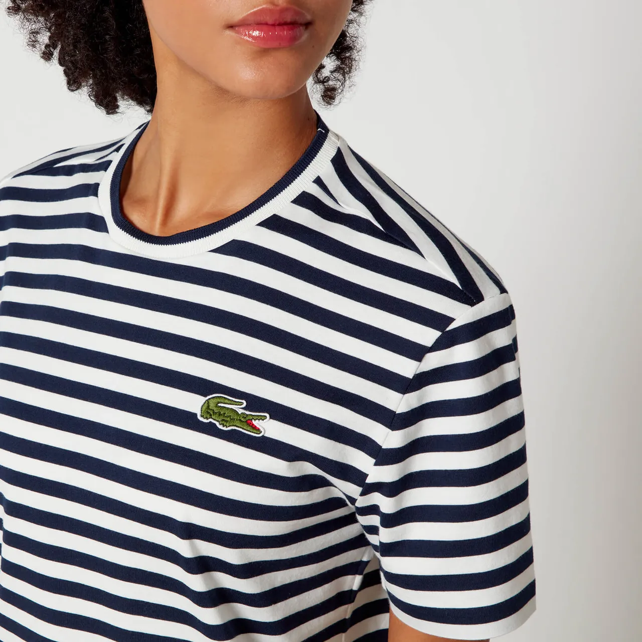 Lacoste Striped Cotton-Jersey T-Shirt - EU 34/