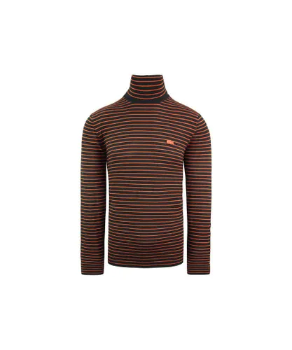 Lacoste Striped Golf Mens Black Sweater Wool (archived)