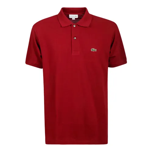 Lacoste , Stylish Burgundy Cotton Polo Shirt ,Brown male, Sizes: