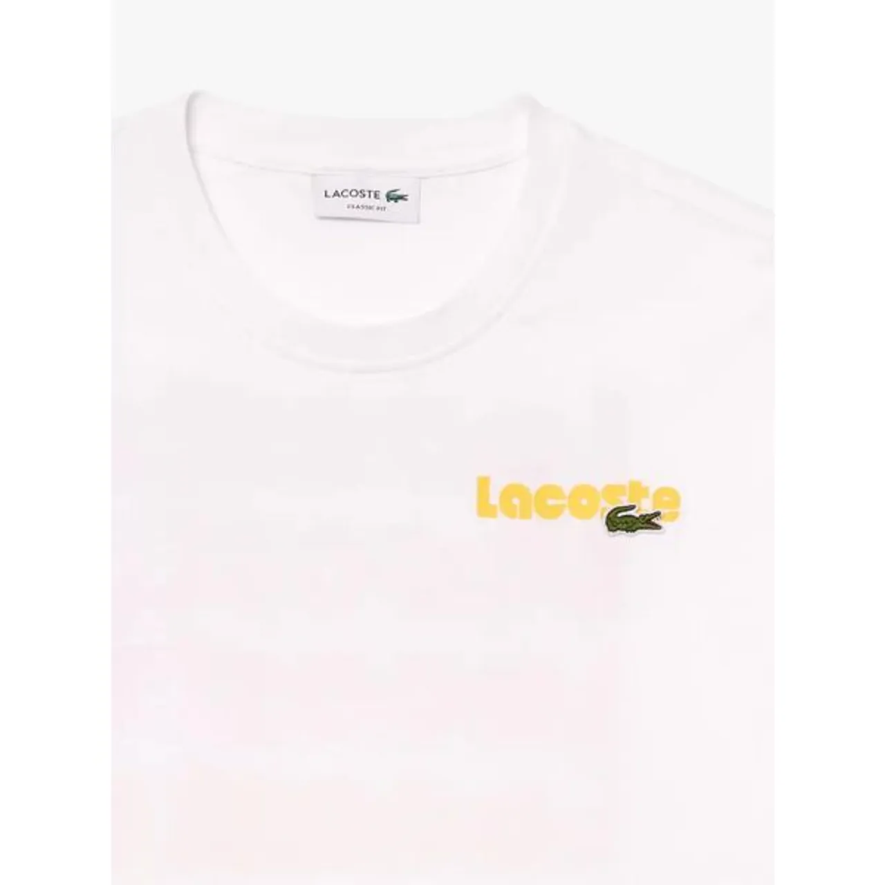 Lacoste Summer Print T-Shirt, White - White - Male
