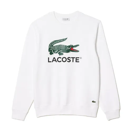 Lacoste , Sweatshirts ,White male, Sizes: