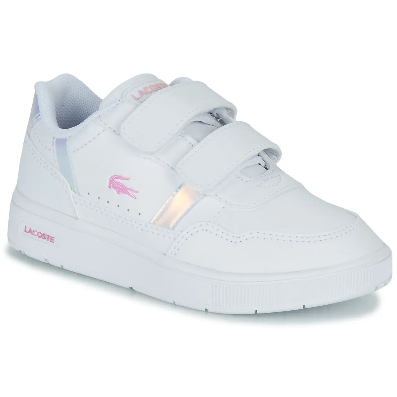 Lacoste  T-CLIP  girls's Children's Shoes (Trainers) in White