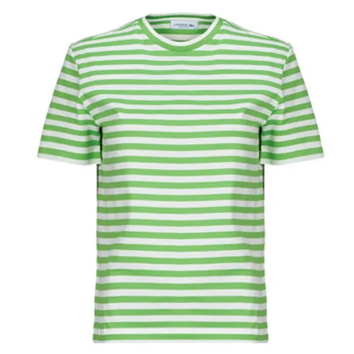 Lacoste  TF2594  women's T shirt in Green