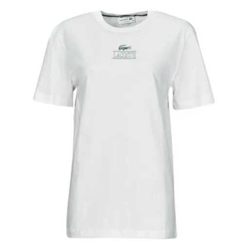 Lacoste  TH1147  women's T shirt in White