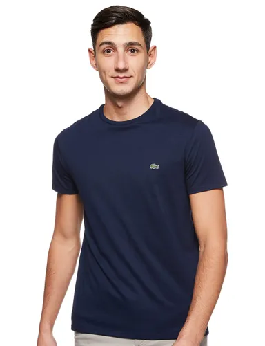 Lacoste TH6709, Men's T-Shirt, Blue (Navy), X-Small