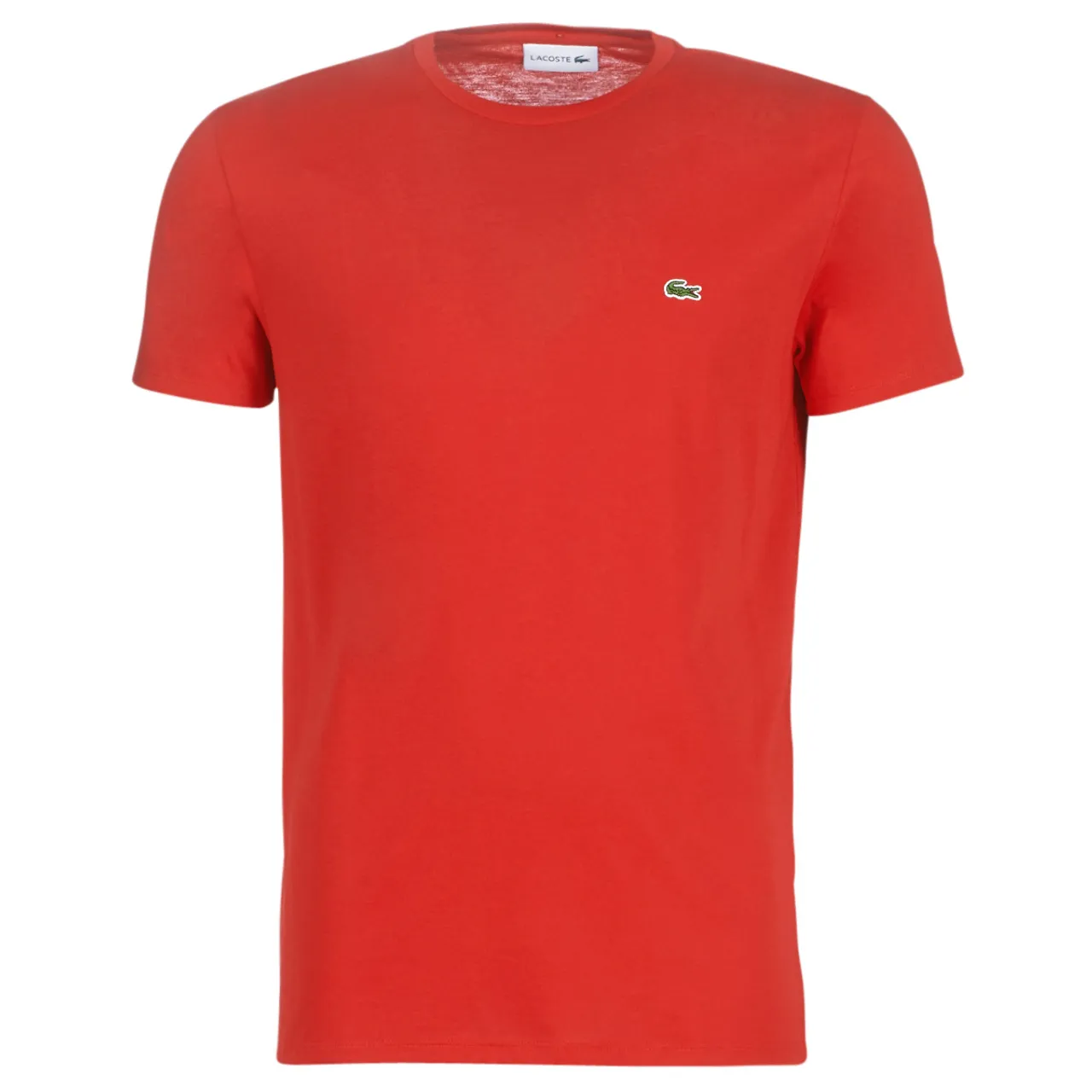 Lacoste  TH6709  men's T shirt in Red