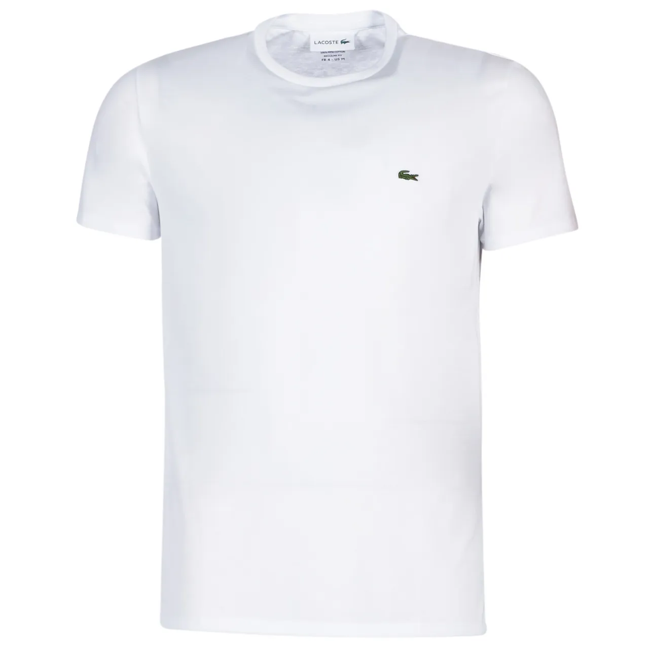 Lacoste  TH6709  men's T shirt in White