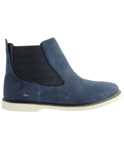 Lacoste Thionna SRW Womens Navy Boots - Blue Leather