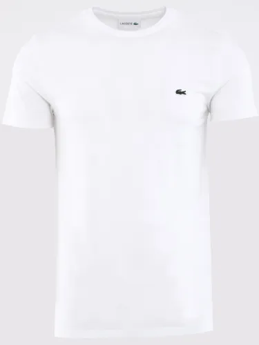 Lacoste White Crew Neck Pima Cotton Jersey T-Shirt