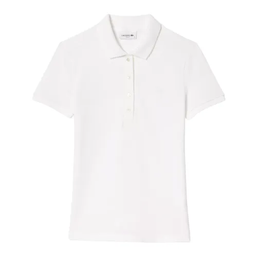Lacoste , White T-shirts and Polos ,White female, Sizes: