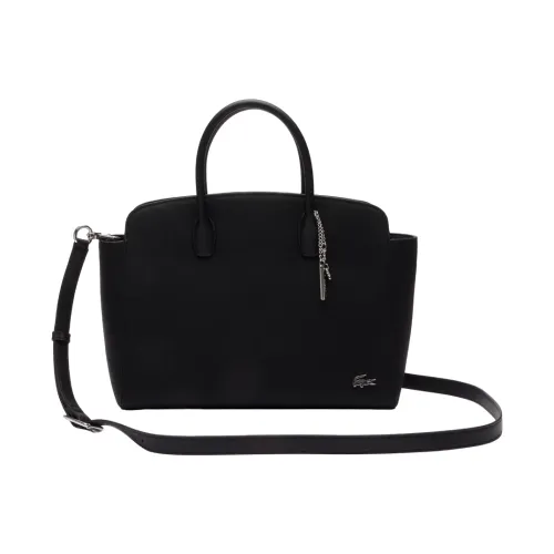 Lacoste , Womens Bags Handbag Black Ss24 ,Black female, Sizes: ONE SIZE