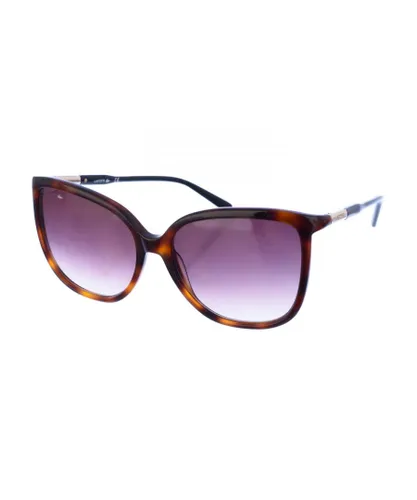 Lacoste Womens Butterfly-shaped acetate sunglasses L963S women - Brown - One