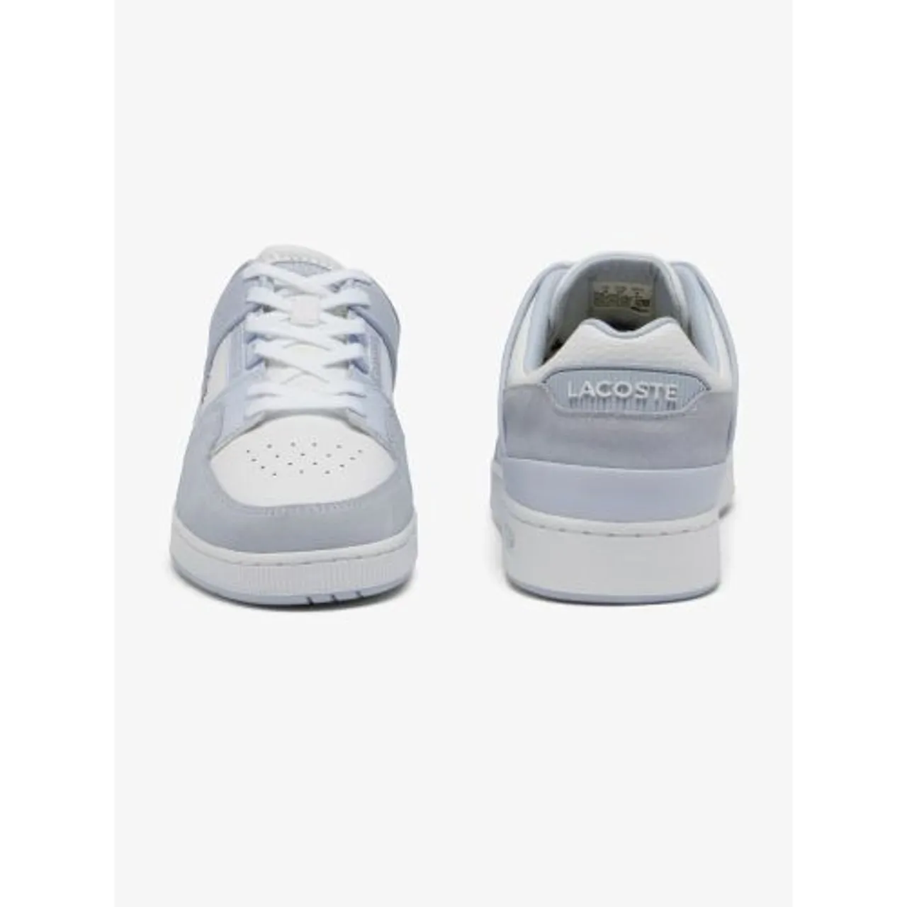 Lacoste Womens Light Blue White Court Cage Trainer