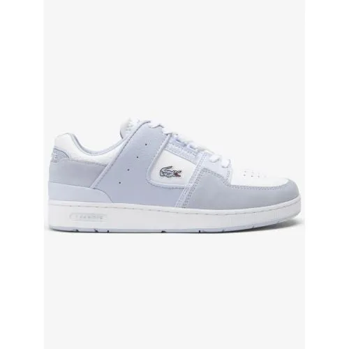 Lacoste Womens Light Blue White Court Cage Trainer