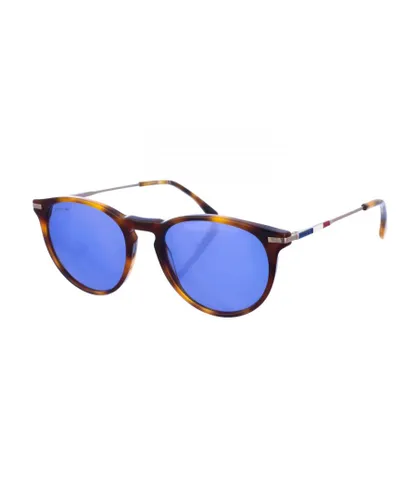 Lacoste Womens Square-shaped acetate and metal sunglasses L609SND women - Brown - One