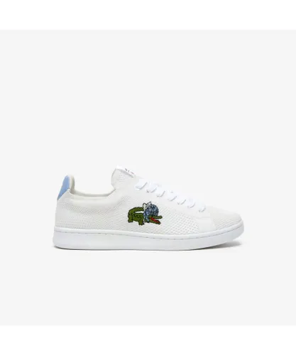 Lacoste Womenss Carnaby Trainers in White Mesh