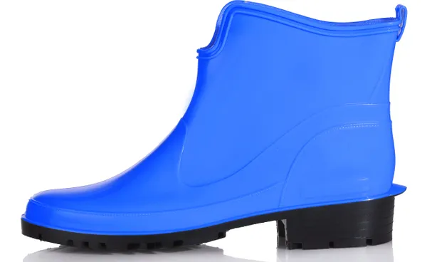 Ladeheid Women's Ankle Rubber Wellington Boots LA-930 (Blue