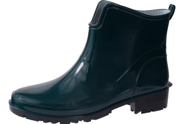 Ladeheid Women's Ankle Rubber Wellington Boots LA-930 (Dark