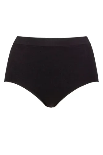 Ladies 1 Pack Ambra Bare Essentials Full Brief Underwear Black UK 14-16