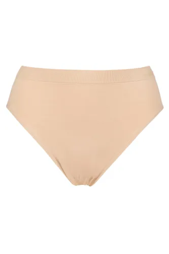 Ladies 1 Pack Ambra Curvesque Hi Cut Brief Underwear Nude UK 16-18