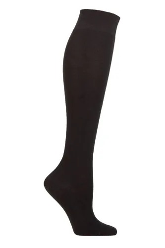 Ladies 1 Pair Falke No 1  85% Cashmere Knee High Socks Black 2.5-3.5 Ladies