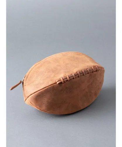 Lakeland Leather Mens Hunter Rugby Ball Wash Bag in Tan - One Size