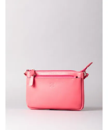 Lakeland Leather Womens Enderlea Small Cross Body Bag in Pink - One Size