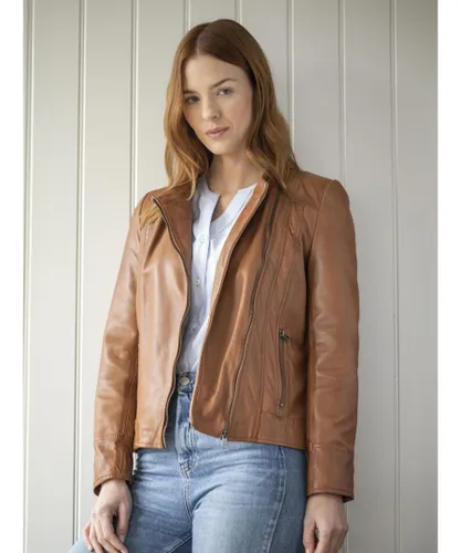 Lakeland Leather Womens Jilly Jacket in Tan