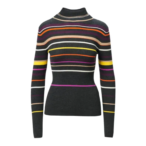 Lala Berlin , Striped Print Turtleneck Jumper ,Multicolor female, Sizes: