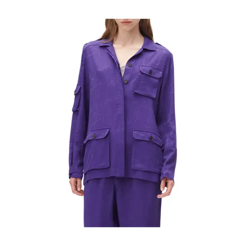 Lala Berlin , Stylish and Versatile Shirt Collection ,Purple female, Sizes: