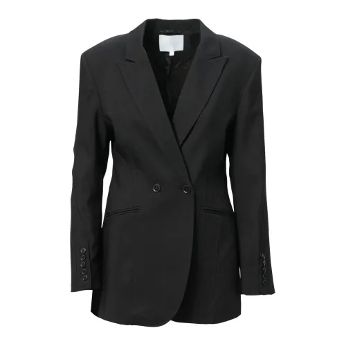 Lala Berlin , Tailored Jupiter Jacket with Shoulder Detail and Button Front ,Black female, Sizes: