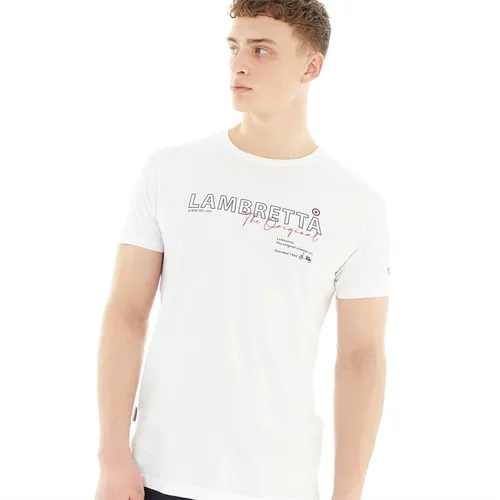 Lambretta Mens Original T-Shirt White