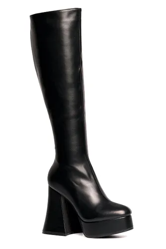 LAMODA Women's Black Swan Knee High Boot