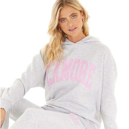 L'amore Couture Womens Victory Hoodie Grey Marl