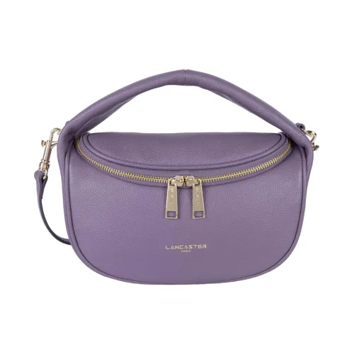 Lancaster , Versatile and Stylish Leather Shoulder Bag ,Purple female, Sizes: ONE SIZE