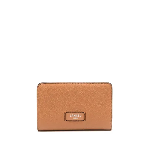 Lancel , Rect ZIP Compact ,Brown female, Sizes: ONE SIZE