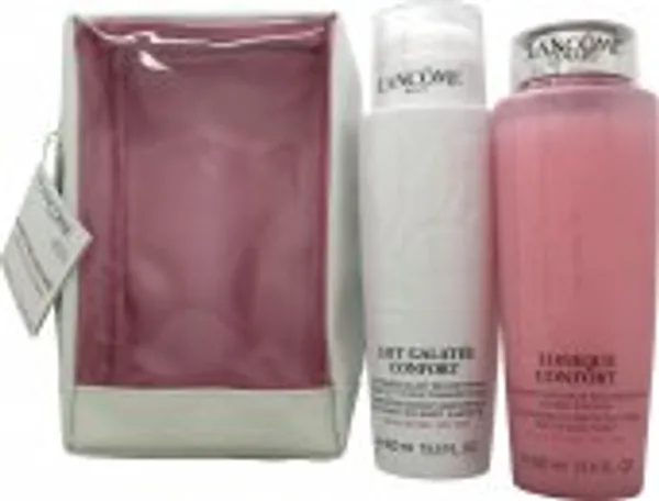 Lancôme Duo Confort Gift Set 400ml Galatée Confort Cleansing Milk + 400ml Tonique Confort Hydrating Toner + Bag