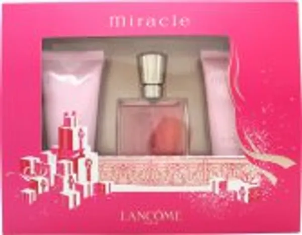 Lancome Miracle Gift Set 30ml EDP + 50ml Body Lotion + 50ml Shower Gel