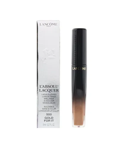 Lancome Unisex Lancôme L'absolu Lacquer #500 Gold For It Lipstick 8ml - One Size