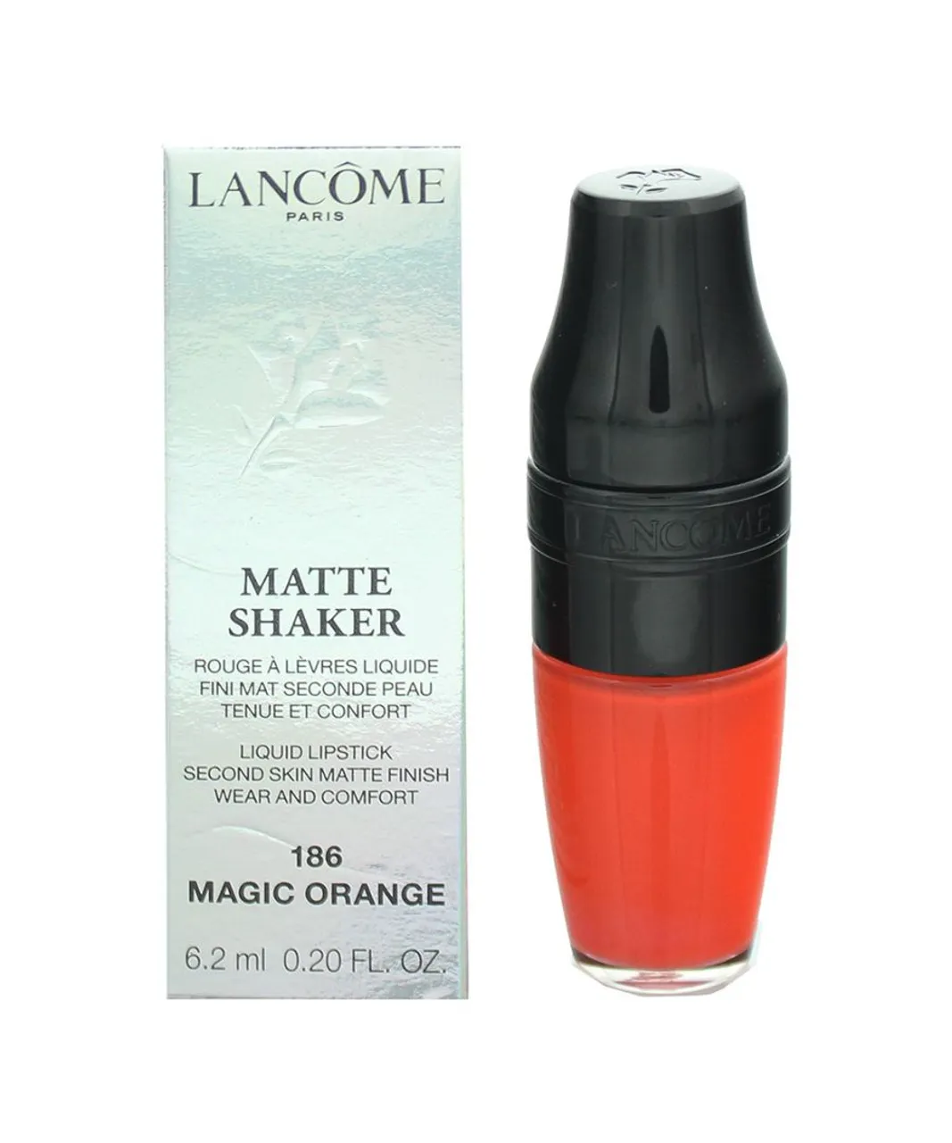 Lancome Unisex Lancôme Matte Shaker 186 Magic Orange Liquid Lipstick 6.1ml - One Size