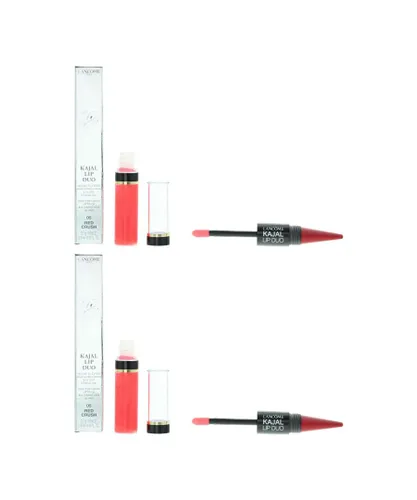 Lancome Womens Kajal Lip Duo Lipstick + Gloss 5.6ml - 05 Red Crush x 2 - One Size