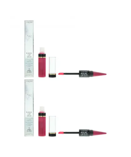 Lancome Womens Kajal Lip Duo Lipstick + Gloss 5.6ml - 12 Pink Clash x 2 - One Size