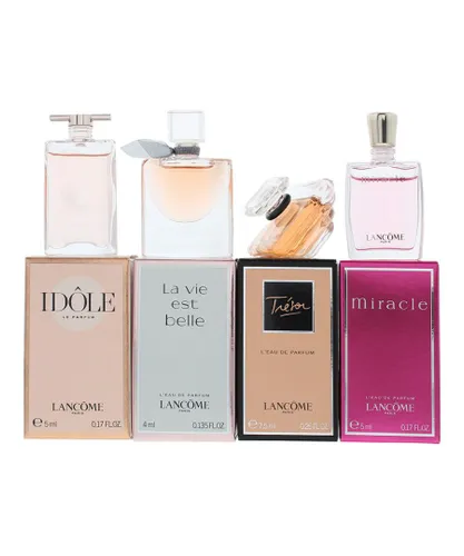 Lancome Womens Mini Gift Set: Idole Eau De Parfum 5ml - La Vie Est Belle Eau De 4ml - Tresor Eau De 7.5ml - Miracle Eau De 5ml - NA - One Size