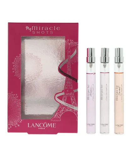 Lancome Womens Miracle Eau de Parfum 3 x 10ml Gift Set - NA - One Size