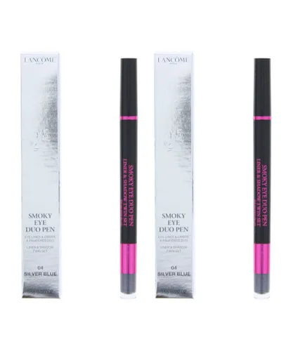 Lancome Womens Smoky Eye Duo Pen Liner & Shadow Twin Set 0.5g - 04 Silver Blue x 2 - One Size