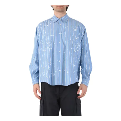 Laneus , Casual Shirts ,Blue male, Sizes: