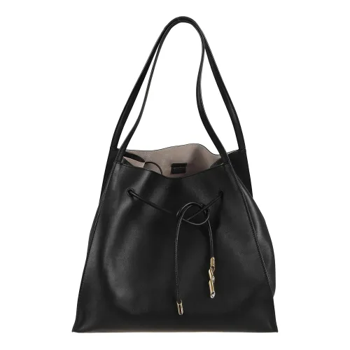 Lanvin , Belt Shopper 29 Sequence Shoulder Bag ,Black female, Sizes: ONE SIZE