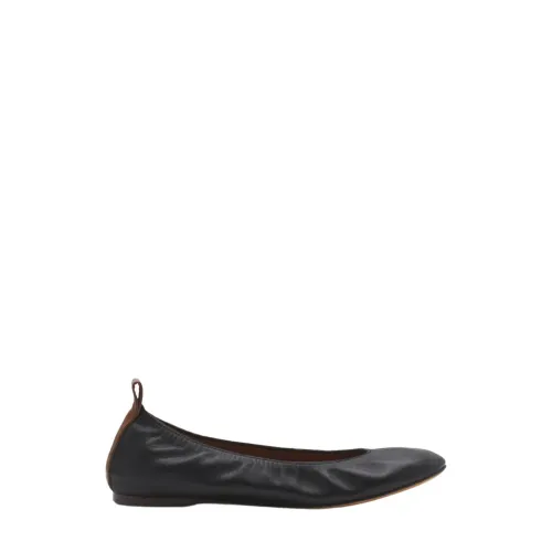 Lanvin , Black Flat Shoes ,Black female, Sizes: